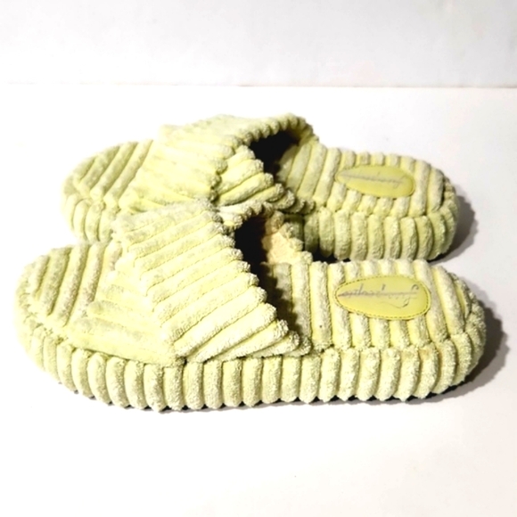 NEW Free People Two Days in Ibiza Key Lime Terry Cloth Platform Sandals Size 9.5 - Picture 4 of 13